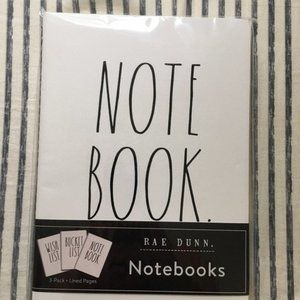 Rae Dunn 3 pack notebooks
